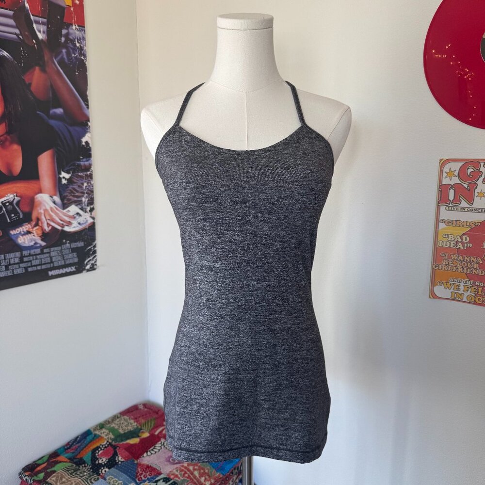 Lululemon Light Graphite Grey Athleisure Racerback Casual Tank Top